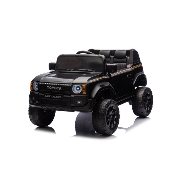 Vienvietis elektrinis džipas vaikams Toyota Land Cruiser PRADO, juodas