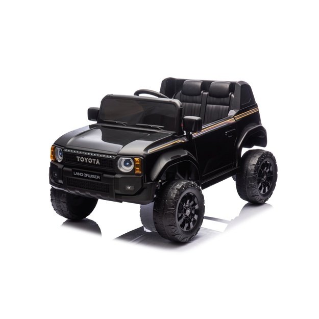 Vienvietis elektrinis džipas vaikams Toyota Land Cruiser PRADO, juodas