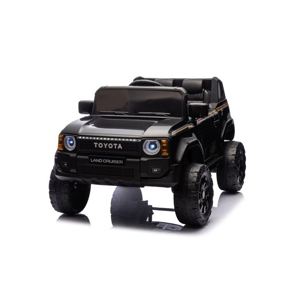Vienvietis elektrinis džipas vaikams Toyota Land Cruiser PRADO, juodas