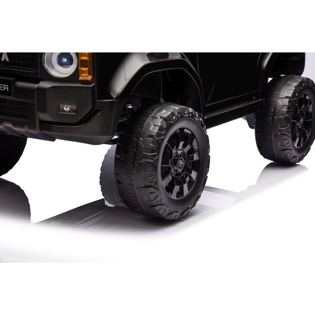 Vienvietis elektrinis džipas vaikams Toyota Land Cruiser PRADO, juodas