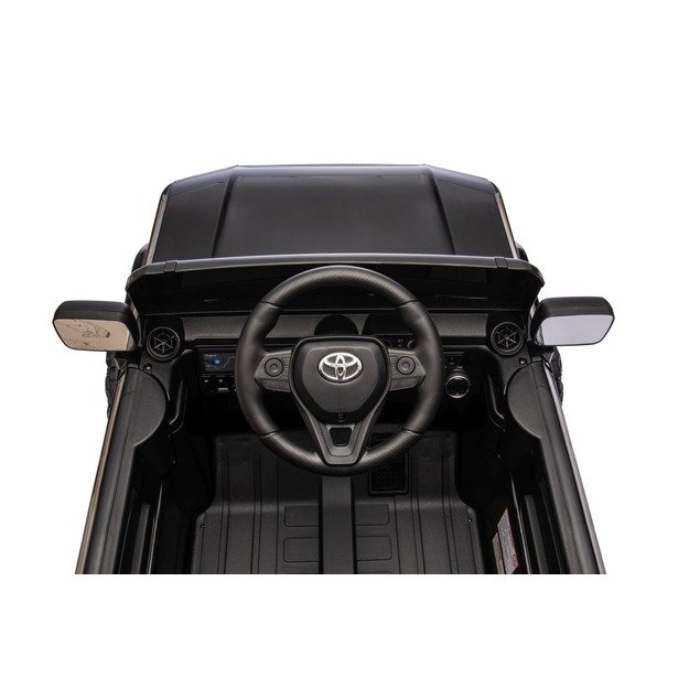 Vienvietis elektrinis džipas vaikams Toyota Land Cruiser PRADO, juodas