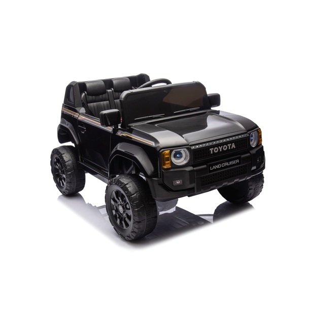 Vienvietis elektrinis džipas vaikams Toyota Land Cruiser PRADO, juodas