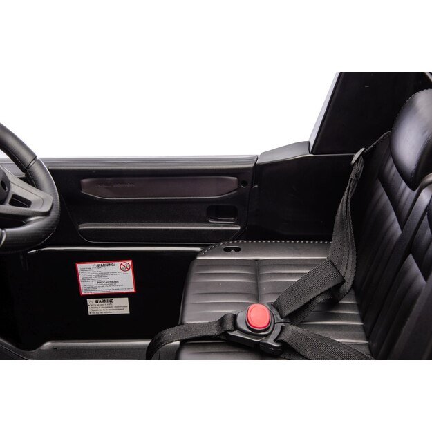 Vienvietis elektrinis džipas vaikams Toyota Land Cruiser PRADO, juodas