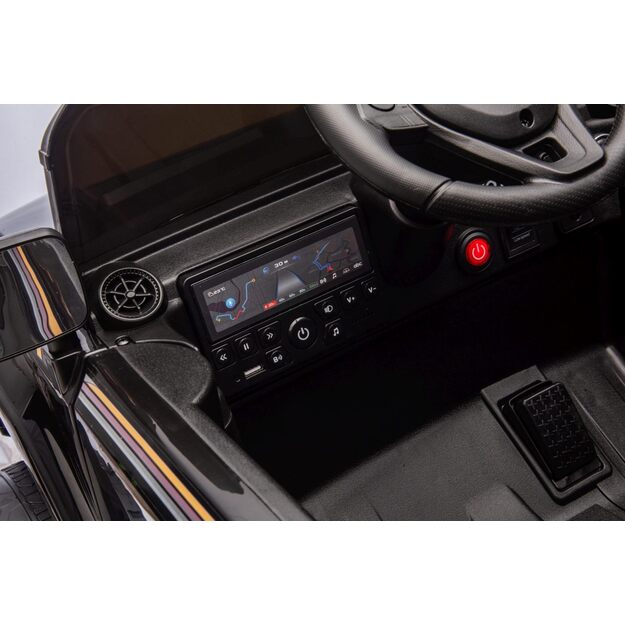 Vienvietis elektrinis džipas vaikams Toyota Land Cruiser PRADO, juodas