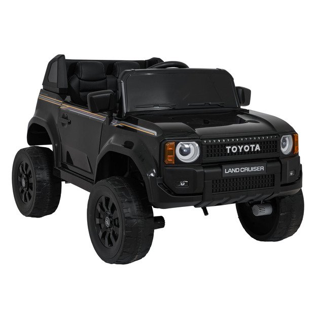 Vienvietis elektrinis džipas vaikams Toyota Land Cruiser PRADO, juodas