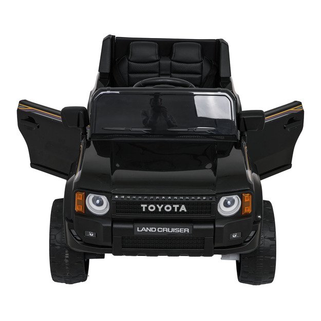 Vienvietis elektrinis džipas vaikams Toyota Land Cruiser PRADO, juodas
