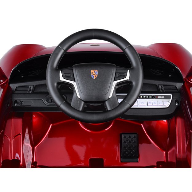 Vienvietis elektromobilis vaikams Porsche RUF CTR3, raudonas