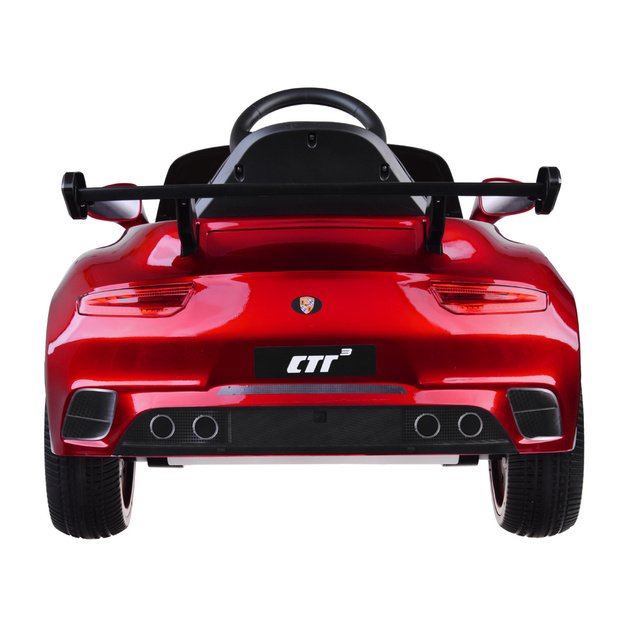 Vienvietis elektromobilis vaikams Porsche RUF CTR3, raudonas