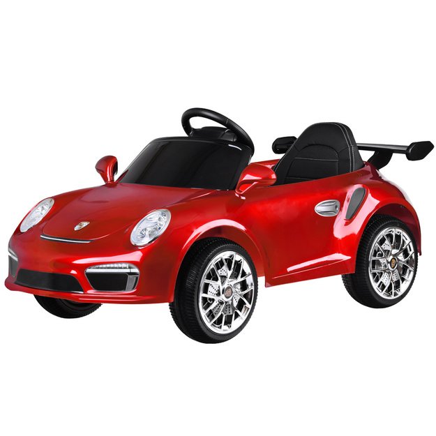 Vienvietis elektromobilis vaikams Porsche RUF CTR3, raudonas