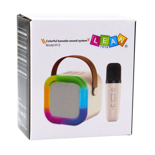Belaidė Bluetooth kolonėle su mikrofonu K12 RGB vaikams, mėlyna 