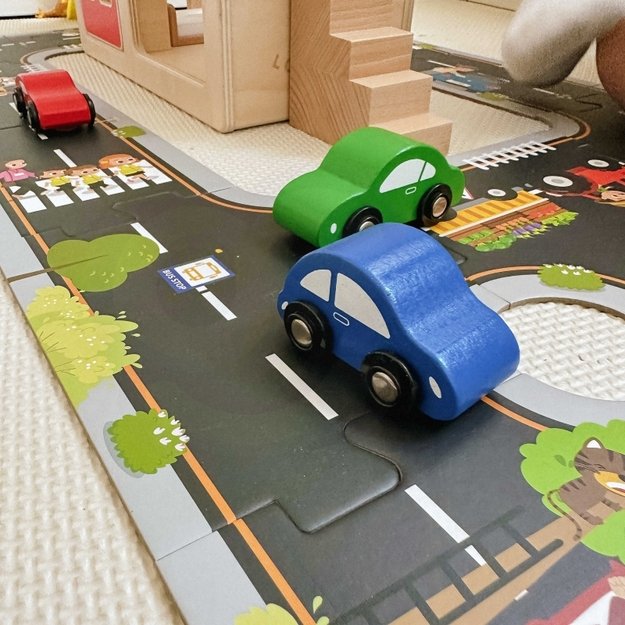 Miesto kelių dėlionė vaikams 21 vnt., WOOPIE GREEN 12
