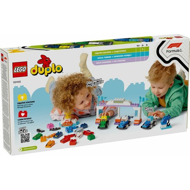 Konstruktorius vaikams „F1® automobiliai ir vairuotojai“  LEGO DUPLO 10445 