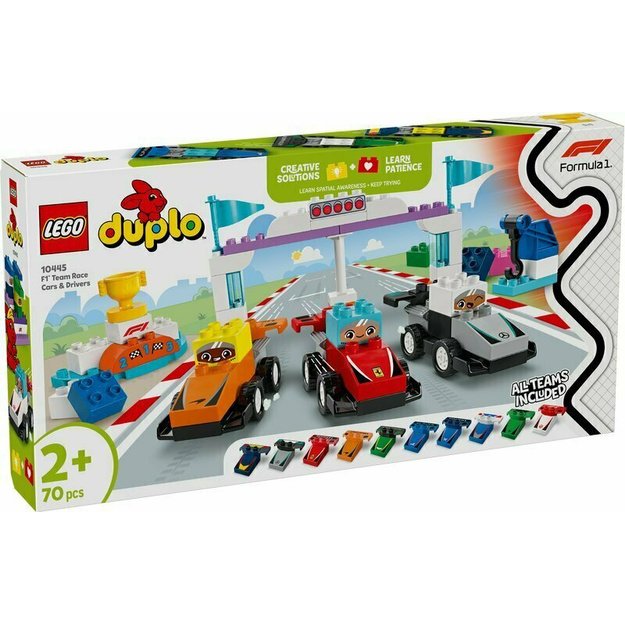 Konstruktorius vaikams „F1® automobiliai ir vairuotojai“  LEGO DUPLO 10445 