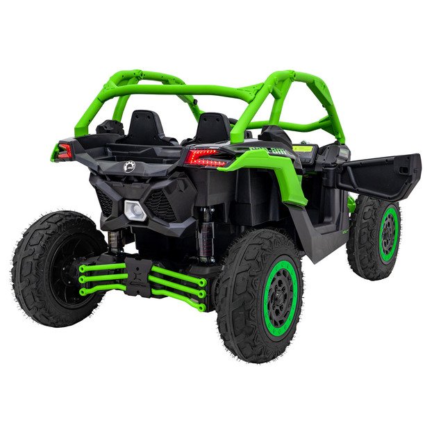 Dvivietis bagis Can-am Maverick Turbo RR STRONG, žalias