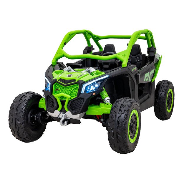 Dvivietis bagis Can-am Maverick Turbo RR STRONG, žalias