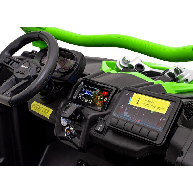 Dvivietis bagis Can-am Maverick Turbo RR STRONG, žalias