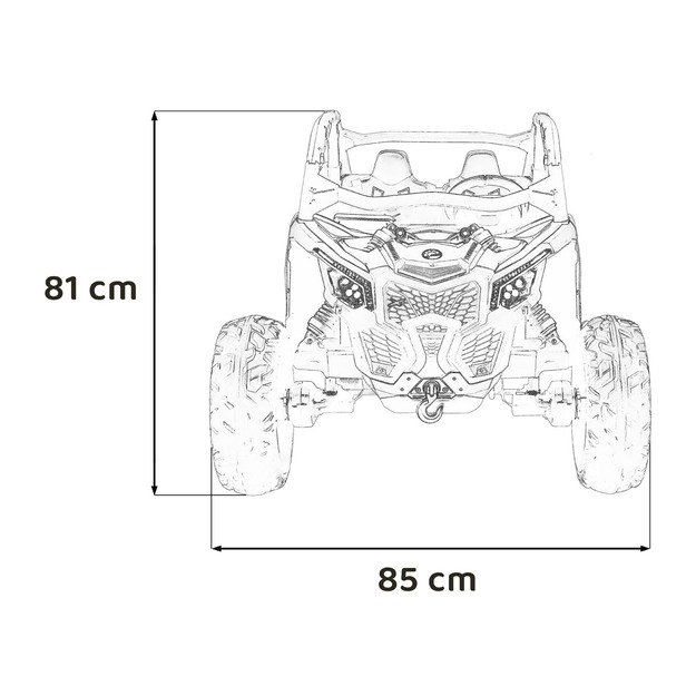 Dvivietis bagis Can-am Maverick Turbo RR STRONG, žalias