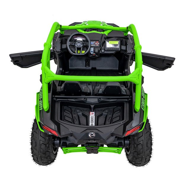Dvivietis bagis Can-am Maverick Turbo RR STRONG, žalias