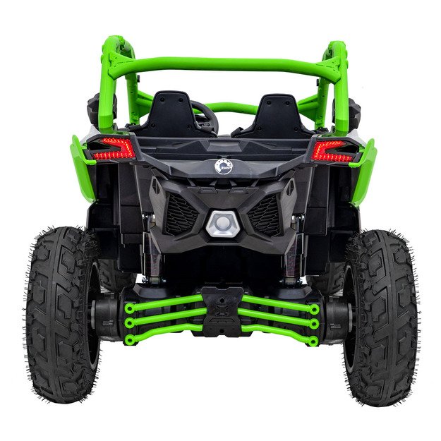 Dvivietis bagis Can-am Maverick Turbo RR STRONG, žalias