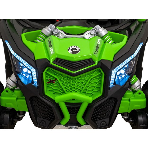 Dvivietis bagis Can-am Maverick Turbo RR STRONG, žalias