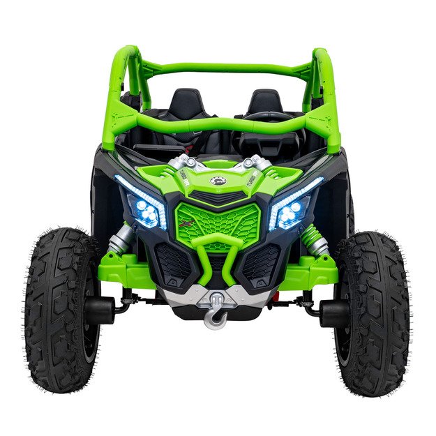 Dvivietis bagis Can-am Maverick Turbo RR STRONG, žalias