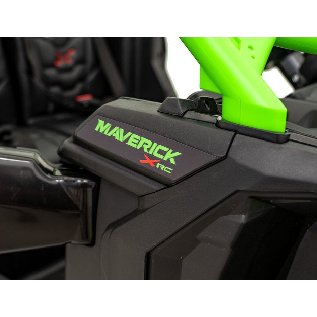 Dvivietis bagis Can-am Maverick Turbo RR STRONG, žalias