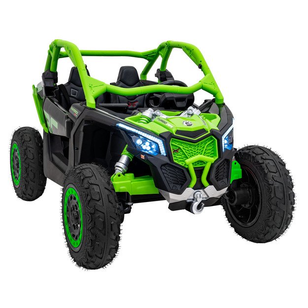 Dvivietis bagis Can-am Maverick Turbo RR STRONG, žalias
