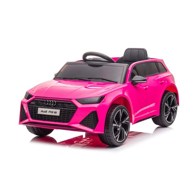 Vienvietis elektromobilis vaikams Audi RS6 BRD, rožinis