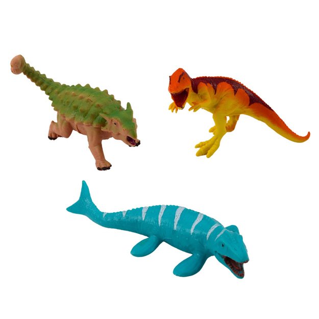 Realistinių dinozaurų figūrėlių rinkinys „Vulkanas ir medis“, 6 vnt. 1