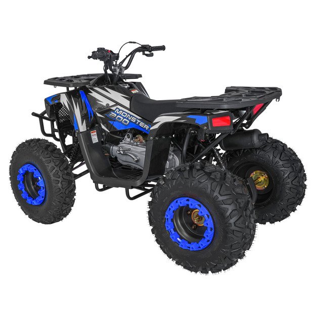 Benzininis keturratis vaikams 200CC MONSTER, mėlynas
