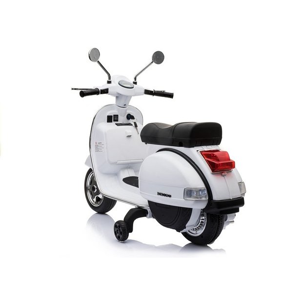 Elektrinis motoroleris vaikams Vespa baltas
