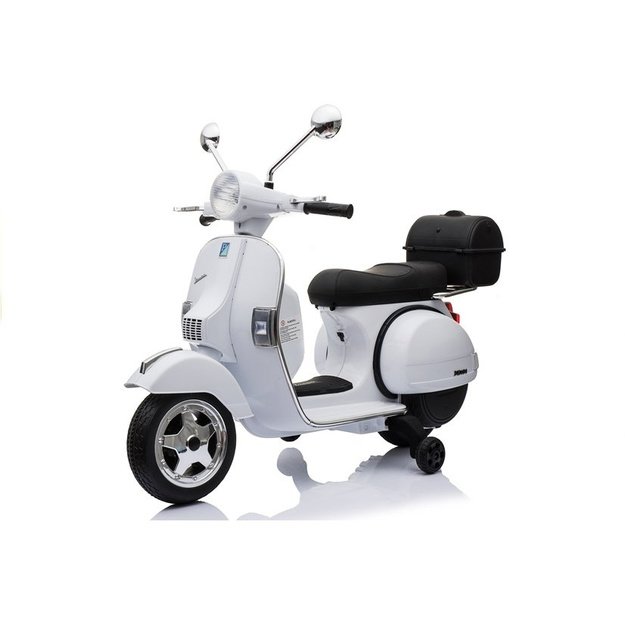 Elektrinis motoroleris vaikams Vespa baltas