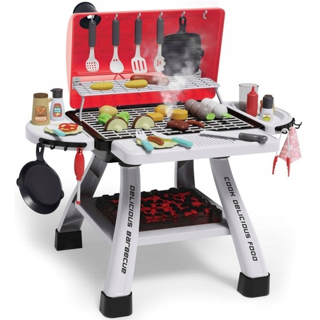 Interaktyvus didelis grilio rinkinys vaikams „Barbecue Grill XL“ 41 el., WOOPIE  3