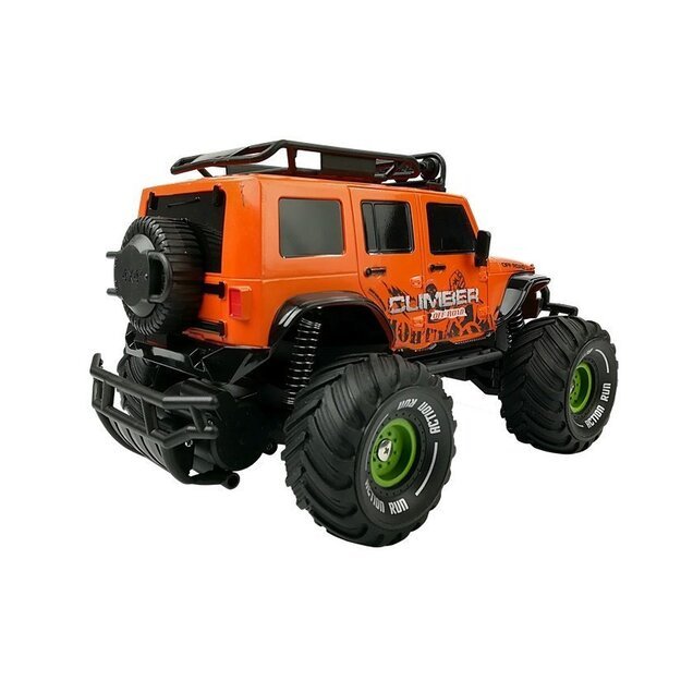 Nuotoliniu būdu valdomas Off-road Jeep, oranžinis