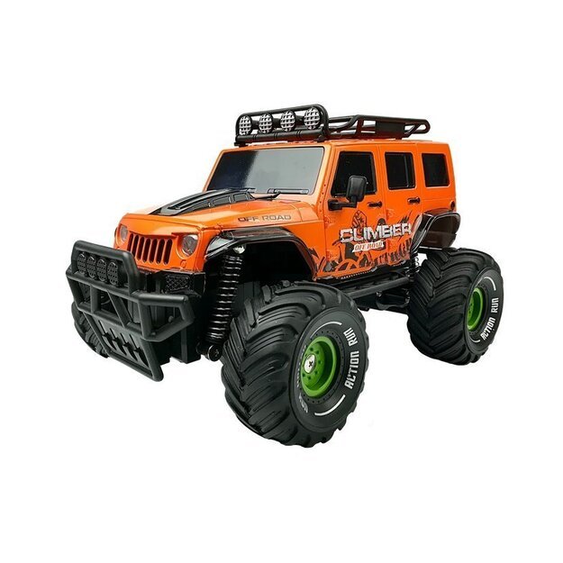 Nuotoliniu būdu valdomas Off-road Jeep, oranžinis