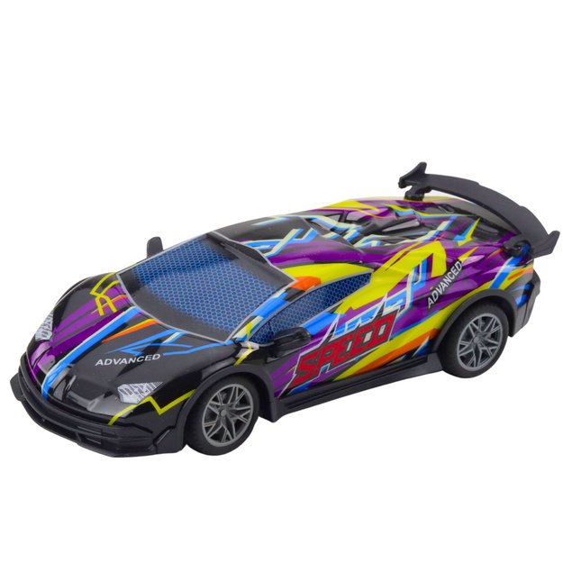 Nuotoliniu būdu valdomas sportinis automobilis su LED žibintais 1:22, violetinis 2