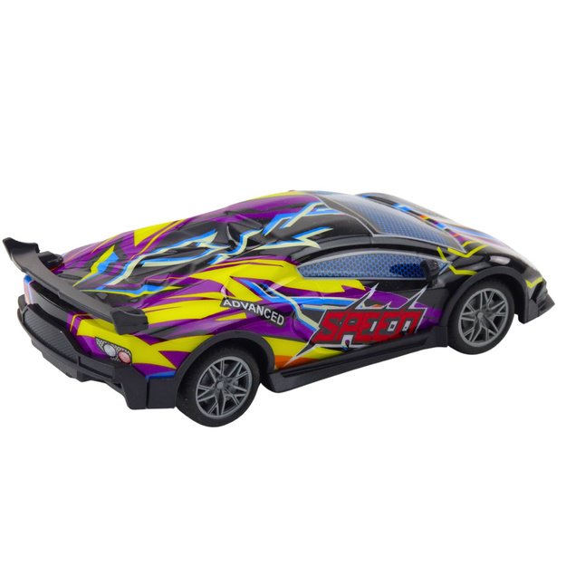 Nuotoliniu būdu valdomas sportinis automobilis su LED žibintais 1:22, violetinis 1