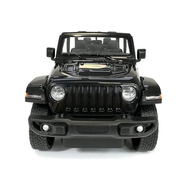 Nuotoliniu būdu valdomas Jeep Wrangler Rubicon visureigis 1:14, juodas