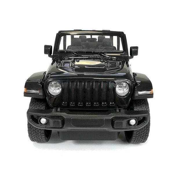 Nuotoliniu būdu valdomas Jeep Wrangler Rubicon visureigis 1:14, juodas