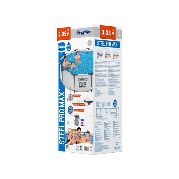 Karkasinis baseinas 305 x 76 cm Bestway