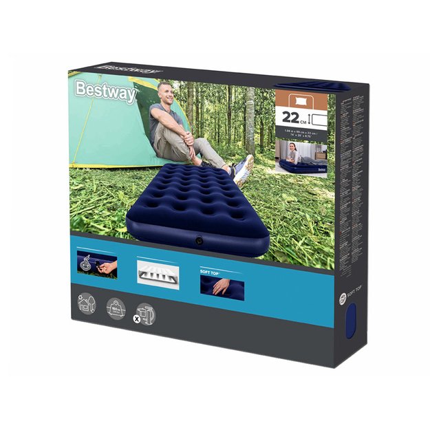 Pripučiamas čiužinys Velor 188x99cm, Bestway 6