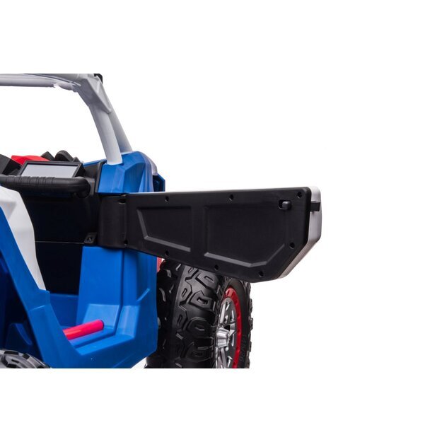 Vienvietis elektromobilis vaikams Policija 4x4 XB-2118, mėlynaas