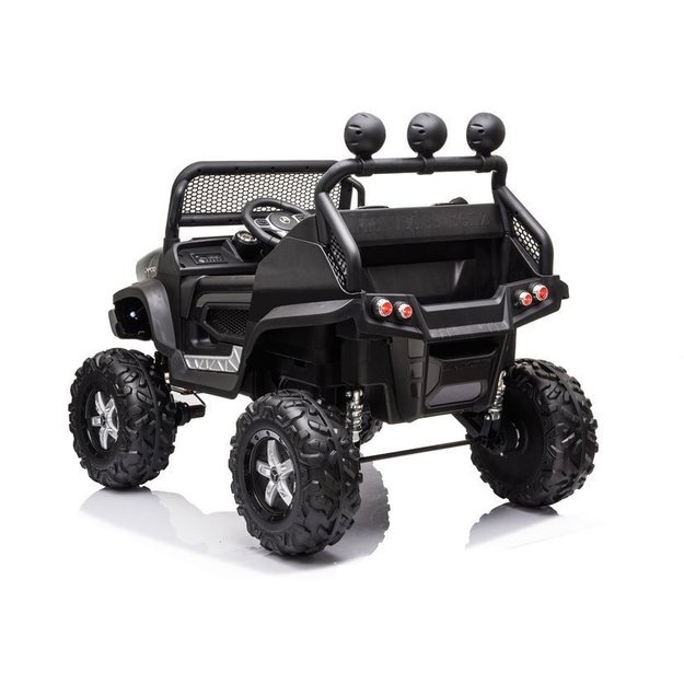 Vaikiškas vienvietis elektromobilis Mercedes Benz Unimog S, juodas