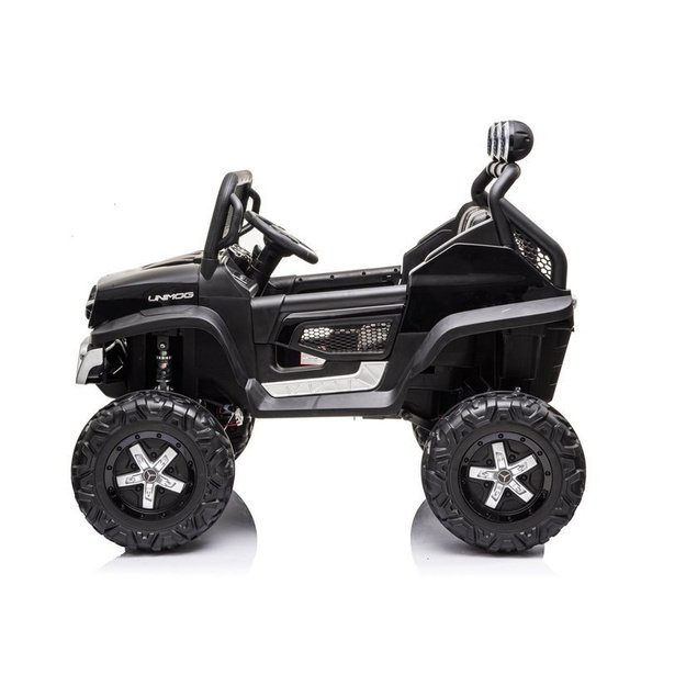 Vaikiškas vienvietis elektromobilis Mercedes Benz Unimog S, juodas