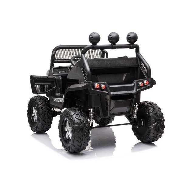 Vaikiškas vienvietis elektromobilis Mercedes Benz Unimog S, juodas