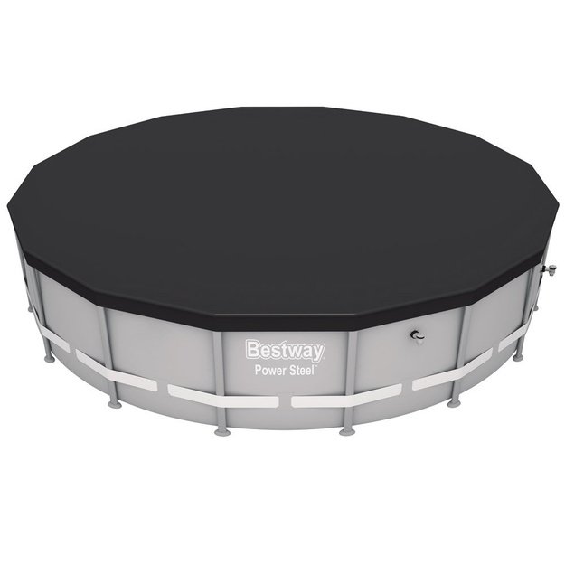 Karkasinio baseino dangtis 488 cm, juodas, Bestway