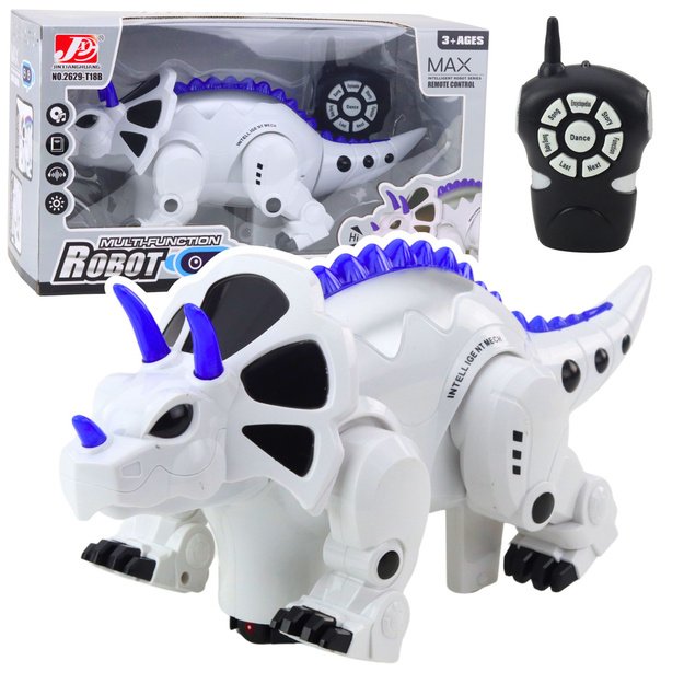 Nuotoliniu būdu valdomas dinozauro robotas “Triceratopas”