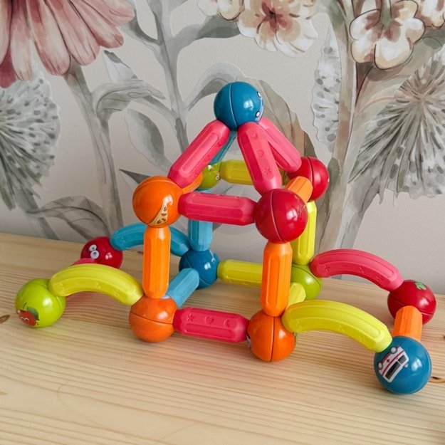 Magnetinis edukacinis konstruktorius 128 vnt. Woopie 2