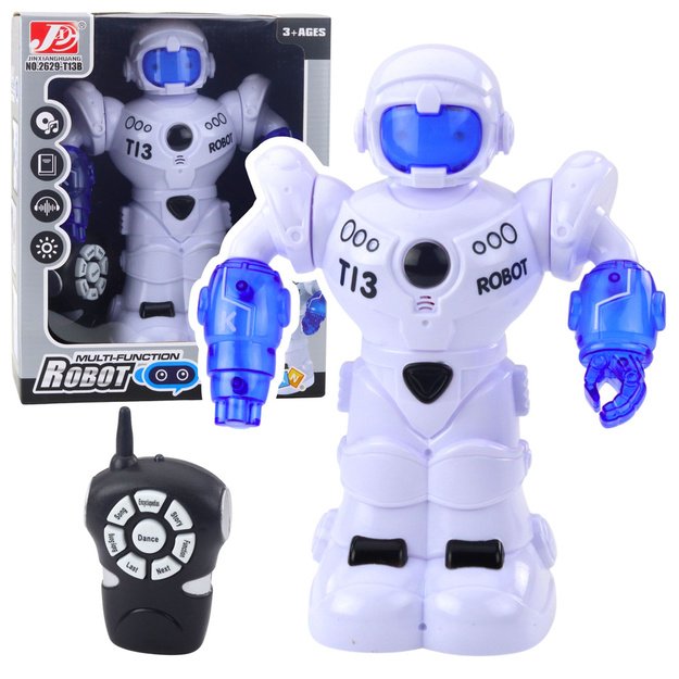 Nuotoliniu būdu valdomas robotas, baltas