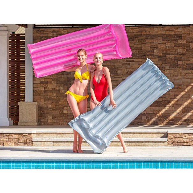 Pripučiamas plaukimo čiužinys 183 cm x 76 cm, Bestway Beach Deluxe, oranžinis